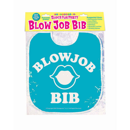 Blow Job Bib Teal | 817717011348 | Available at EroticWarehouse.com