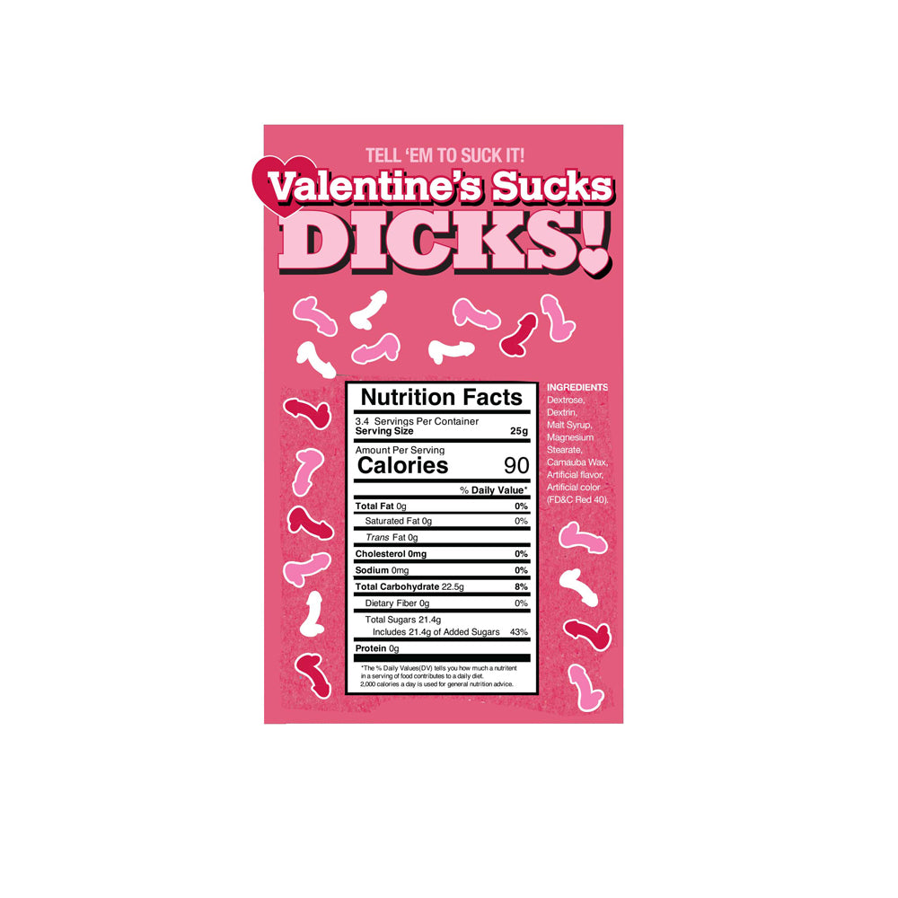 Valentine's Sucks Dicks 100Pk Display | 817717011966 | Available at EroticWarehouse.com