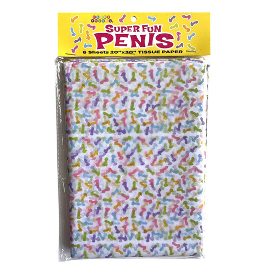 Super Fun Penis Tissue Paper | 817717012314 | Available at EroticWarehouse.com