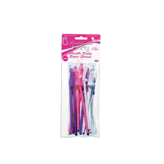 Bachelorette Party Flexy Super Straw 10Pc Set | 818631025015 | Available at EroticWarehouse.com