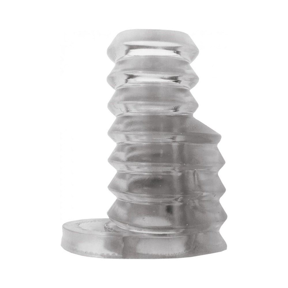Thick Boy Vibrating Sleeve Clear | 818631028429 | Available at EroticWarehouse.com
