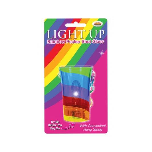 Light Up Rainbow Pecker Shot Glass | 818631029693 | Available at EroticWarehouse.com