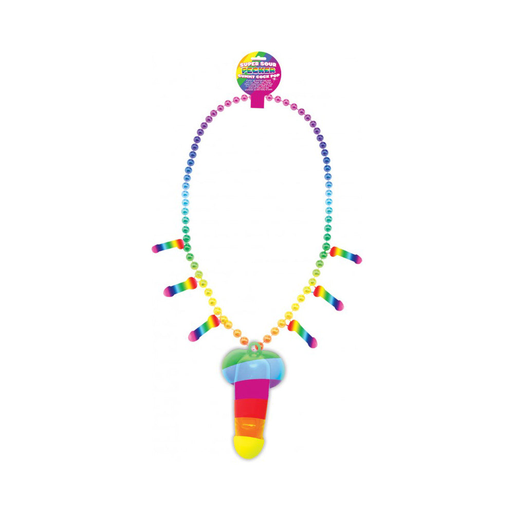 Rainbow Pecker Whistle Necklace | 818631029709 | Available at EroticWarehouse.com