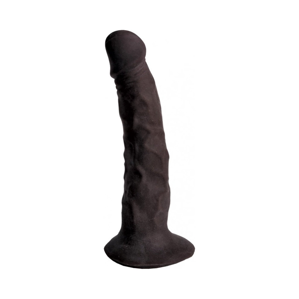 Skinsations Black Diamond Series Playful Partner Strap On Dildo With Harness 8" | 818631030545 | Available at EroticWarehouse.com
