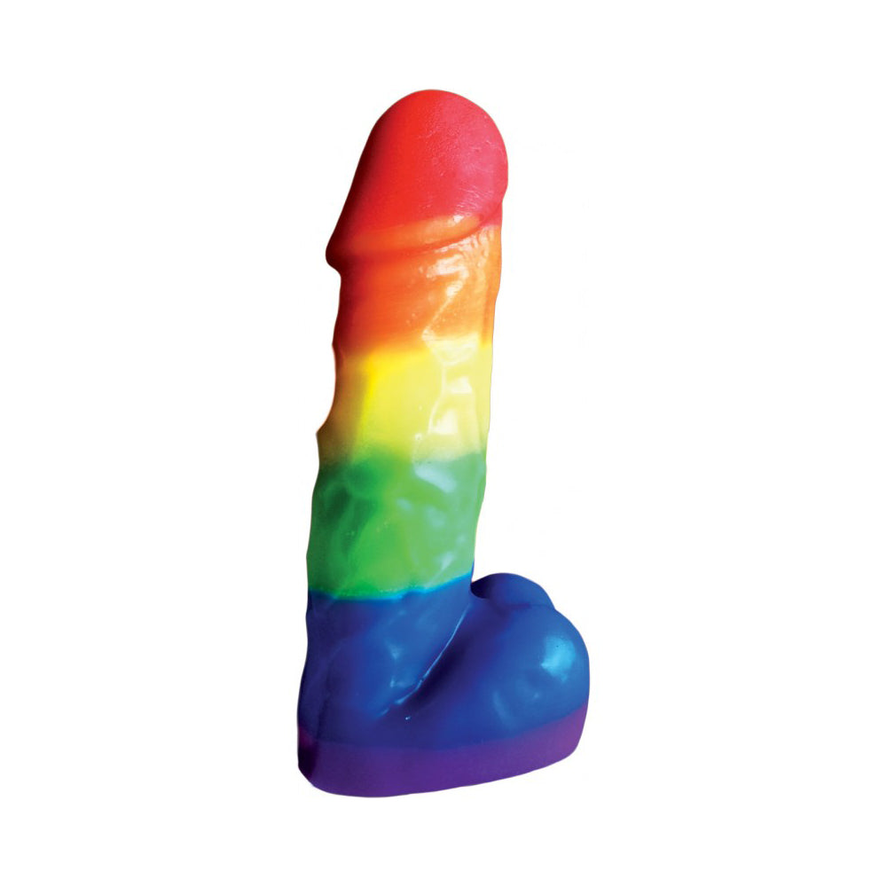 Rainbow Pecker Party Candle 7.5" | 818631031443 | Available at EroticWarehouse.com