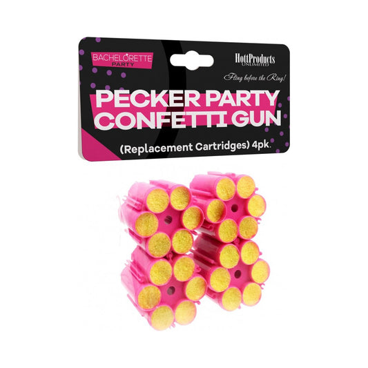 Pecker Party Confetti Gun Refill Cartridges 6Ct | 818631032006 | Available at EroticWarehouse.com