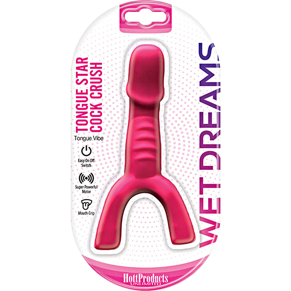 Tongue Star Cock Crush Tongue Vibe Pink | 818631032730 | Available at EroticWarehouse.com