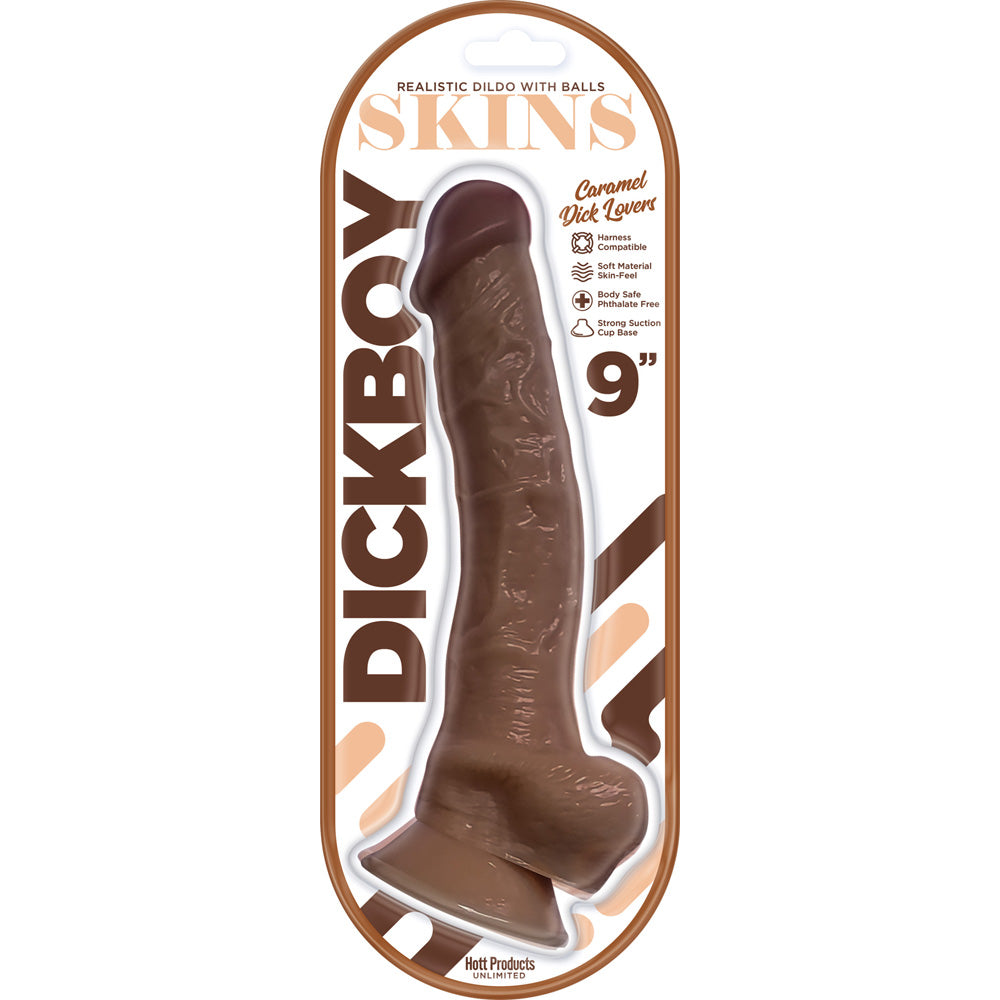 Dickboy Skins Dildo Caramel Lovers 9" | 818631033645 | Available at EroticWarehouse.com