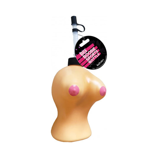 Big Boobie Sports Bottle Flesh Color 16 oz. | 818631034260 | Available at EroticWarehouse.com