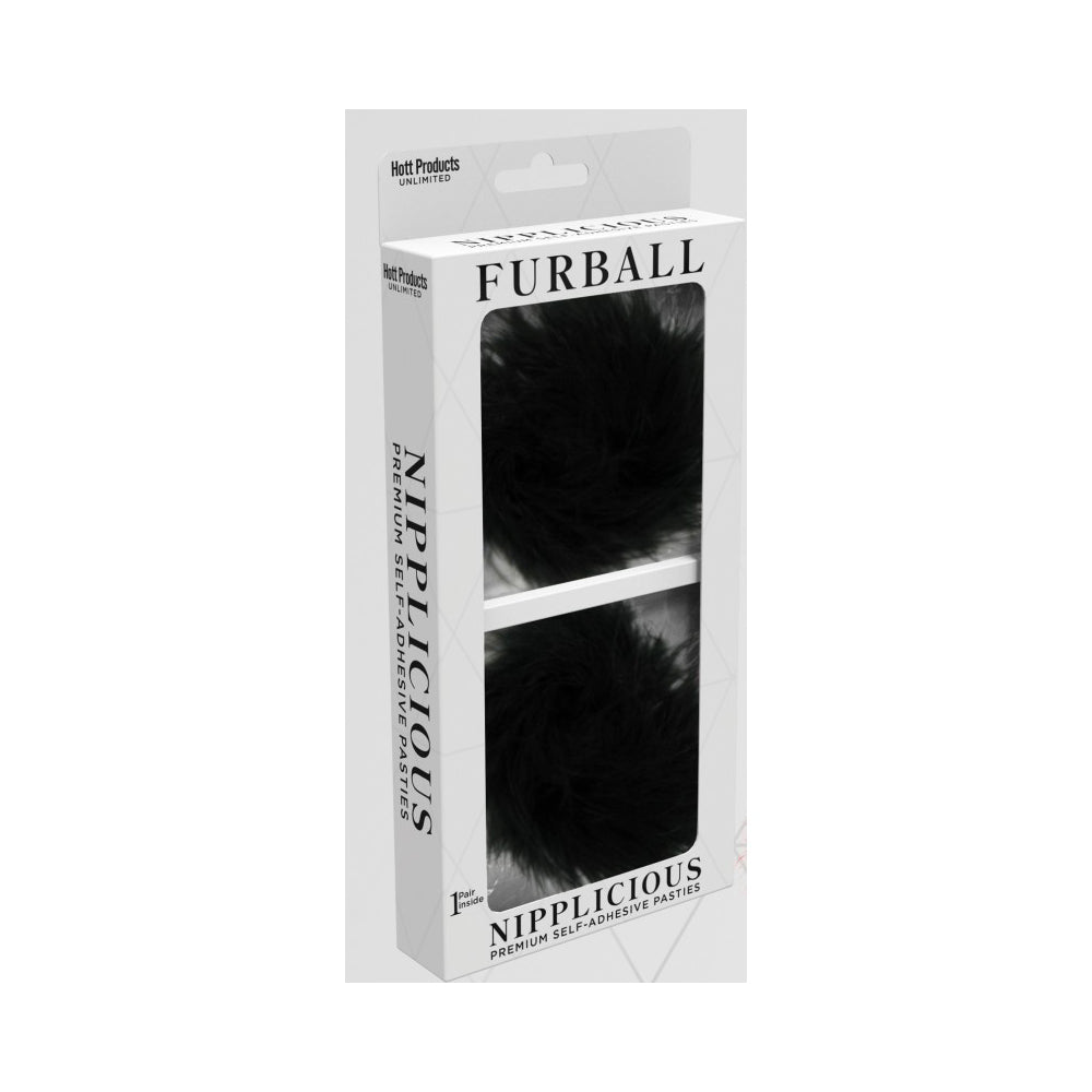 Nipplicious Furball Pasties Black | 818631034550 | Available at EroticWarehouse.com