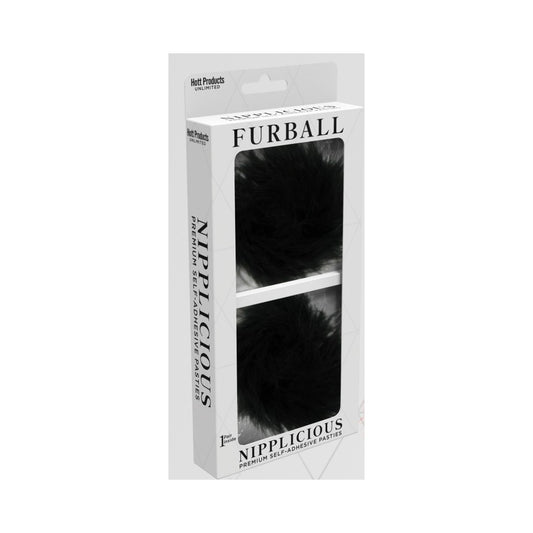 Nipplicious Furball Pasties Black | 818631034550 | Available at EroticWarehouse.com