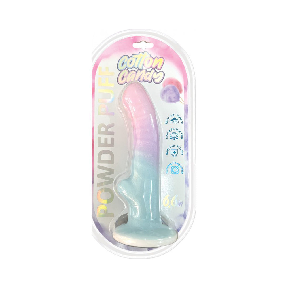 Cotton Candy Powder Puff 6.5'' Dildo | 818631035014 | Available at EroticWarehouse.com