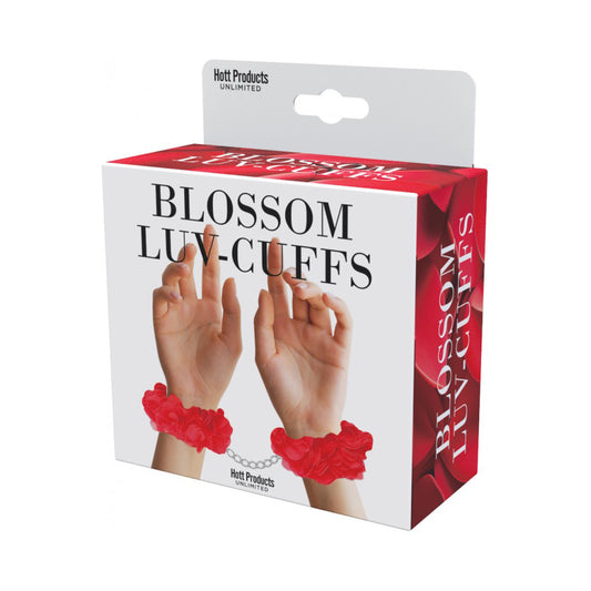 Blossom Luv Cuffs Flower Hand Cuffs Boxed Red | 818631035366 | Available at EroticWarehouse.com