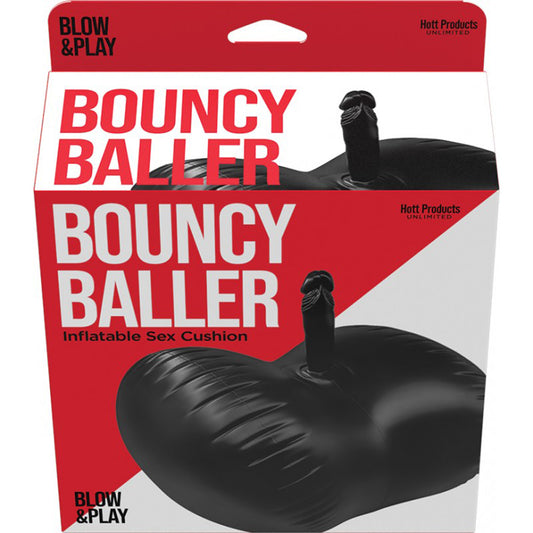 Bouncy Baller Inflatable Cushion W Dildo W Foot Pump | 818631035854 | Available at EroticWarehouse.com