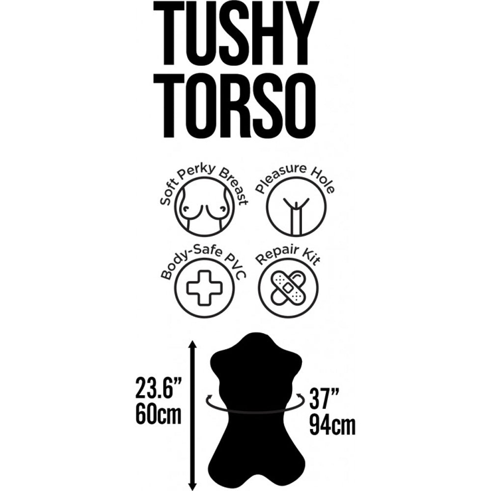 Tushy Torso Blow Up Doll W Vaginal Hole | 818631035885 | Available at EroticWarehouse.com