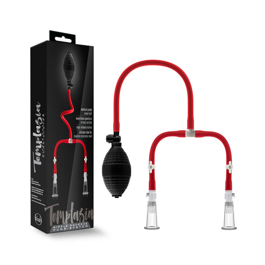 Temptasia Nipple Squeeze Pump System Black | 819835021032 | Available at EroticWarehouse.com