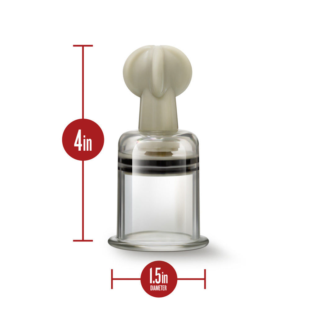 Temptasia Clit And Nipple Large Twist Suckers Set Of 2 Clear | 819835024187 | Available at EroticWarehouse.com