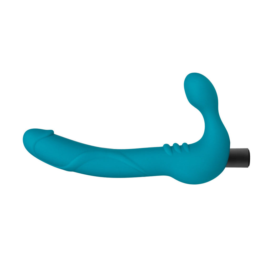 Temptasia Luna Strapless Silicone Dildo Teal | 819835024422 | Available at EroticWarehouse.com