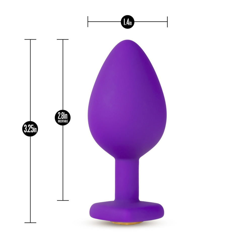 Temptasia Bling Plug Medium Purple | 819835024477 | Available at EroticWarehouse.com