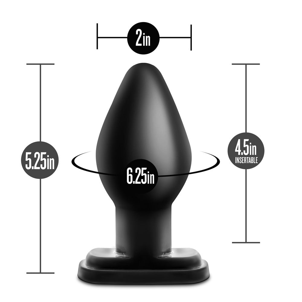 Anal Adventures XL Plug Black | 819835025962 | Available at EroticWarehouse.com