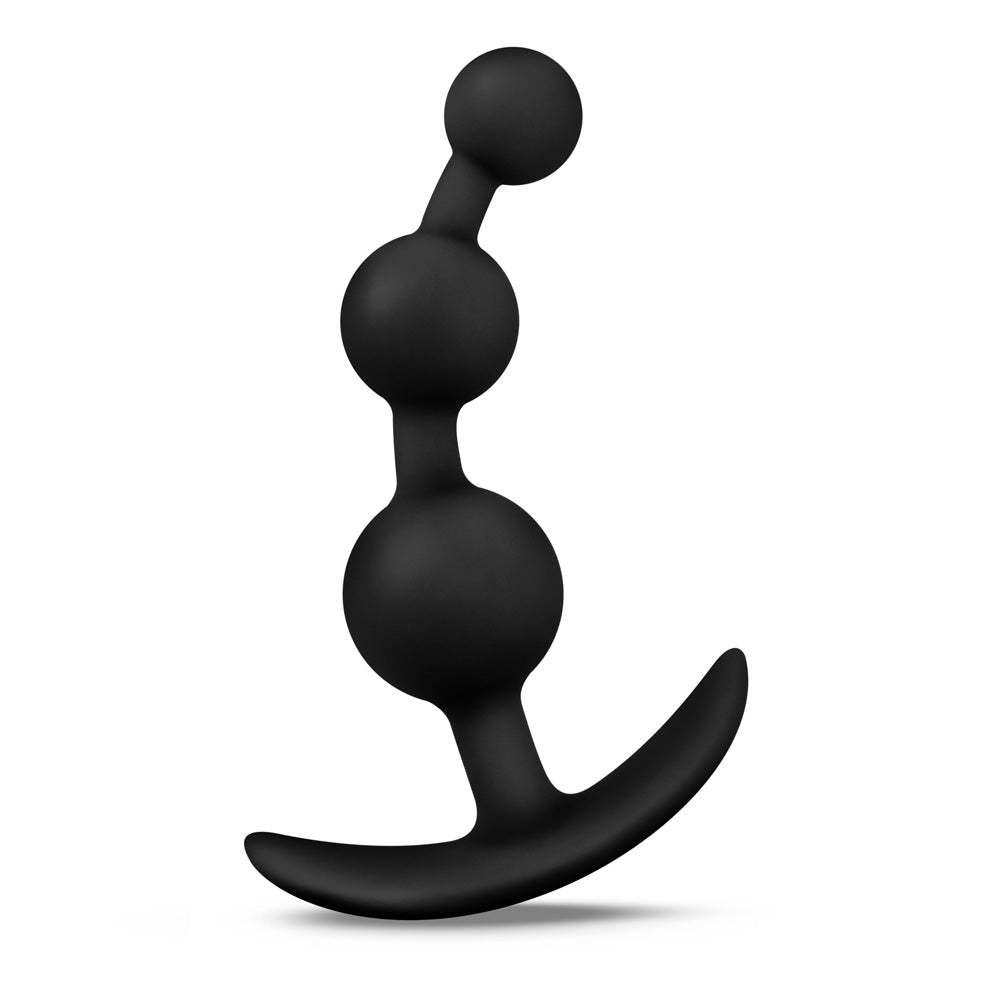 Anal Adventures Platinum Small Anal Beads Black | 819835025993 | Available at EroticWarehouse.com