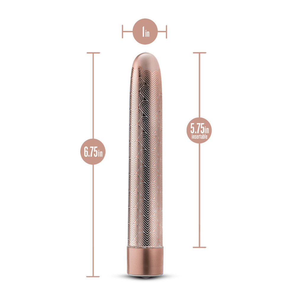 The Collection Lattice 7" Rechargeable Vibe Rose Gold | 819835026648 | Available at EroticWarehouse.com