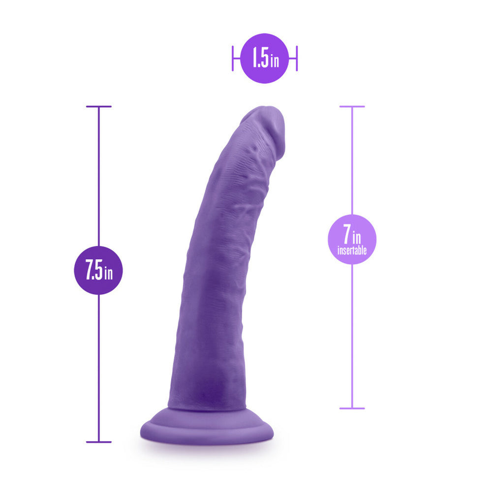 Au Naturel Bold Jack 7" Dildo Purple | 819835027287 | Available at EroticWarehouse.com