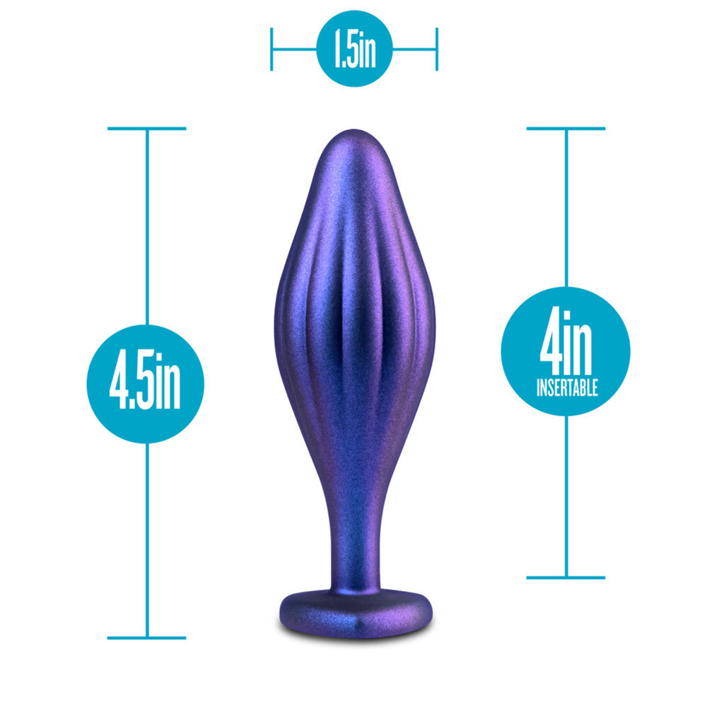 Anal Adventures Matrix Wavy Bling Plug Sapphire | 819835028871 | Available at EroticWarehouse.com