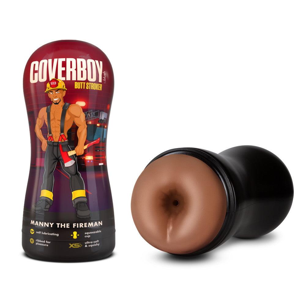 Coverboy Manny The Fireman Self Lubricating Stroker Tan | 819835029182 | Available at EroticWarehouse.com