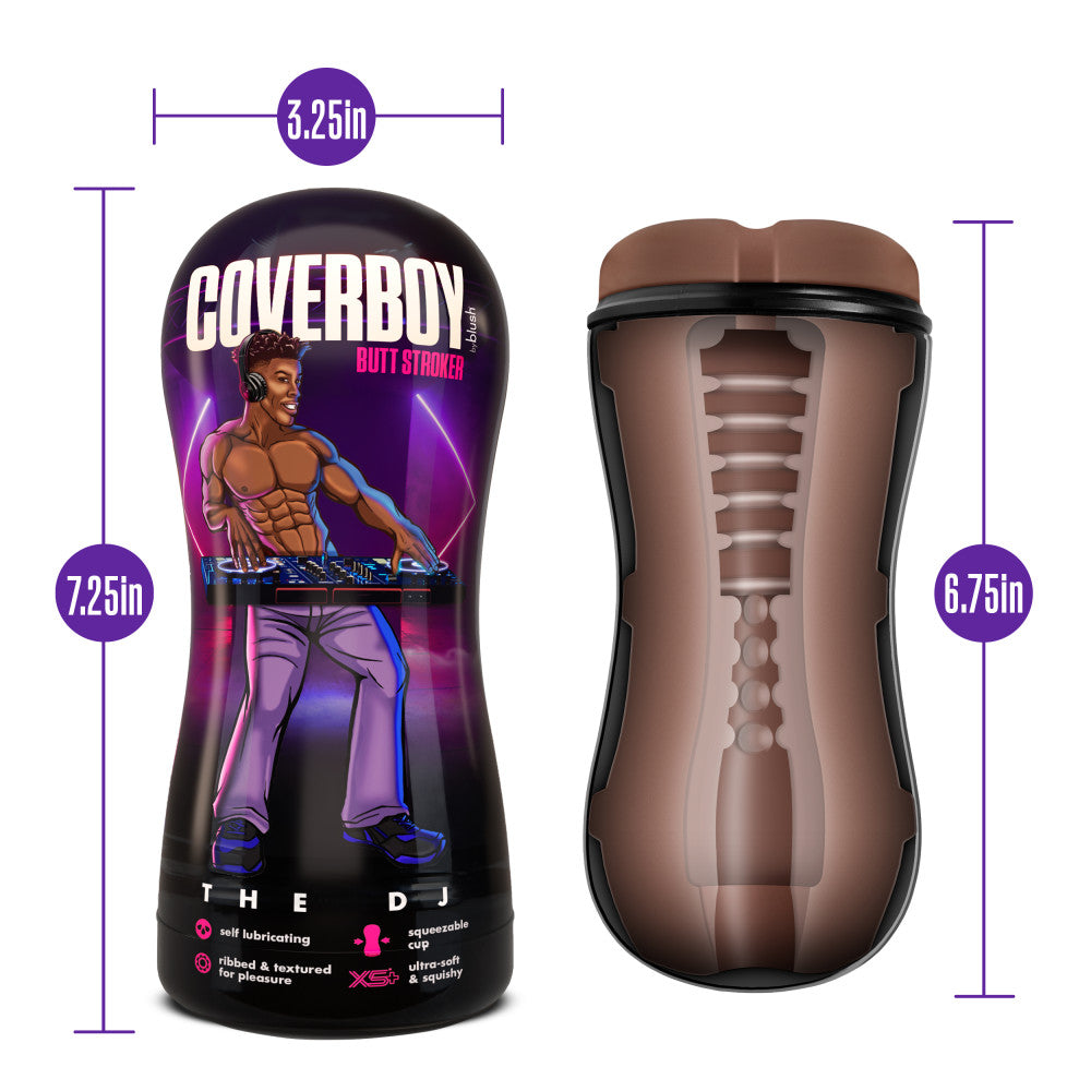 Coverboy The DJ Self Lubricating Stroker Brown | 819835029205 | Available at EroticWarehouse.com