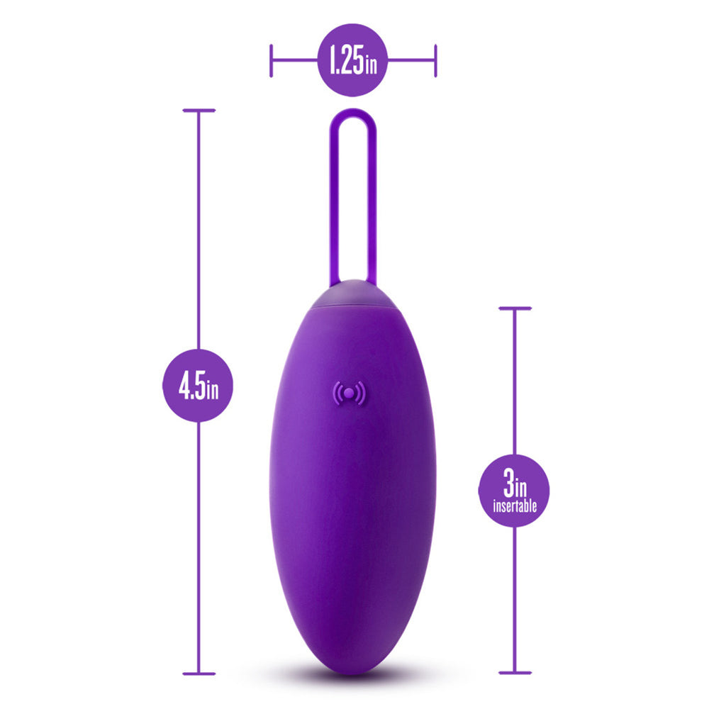 Wellness Imara Vibrating Egg With Remote Purple | 819835029793 | Available at EroticWarehouse.com