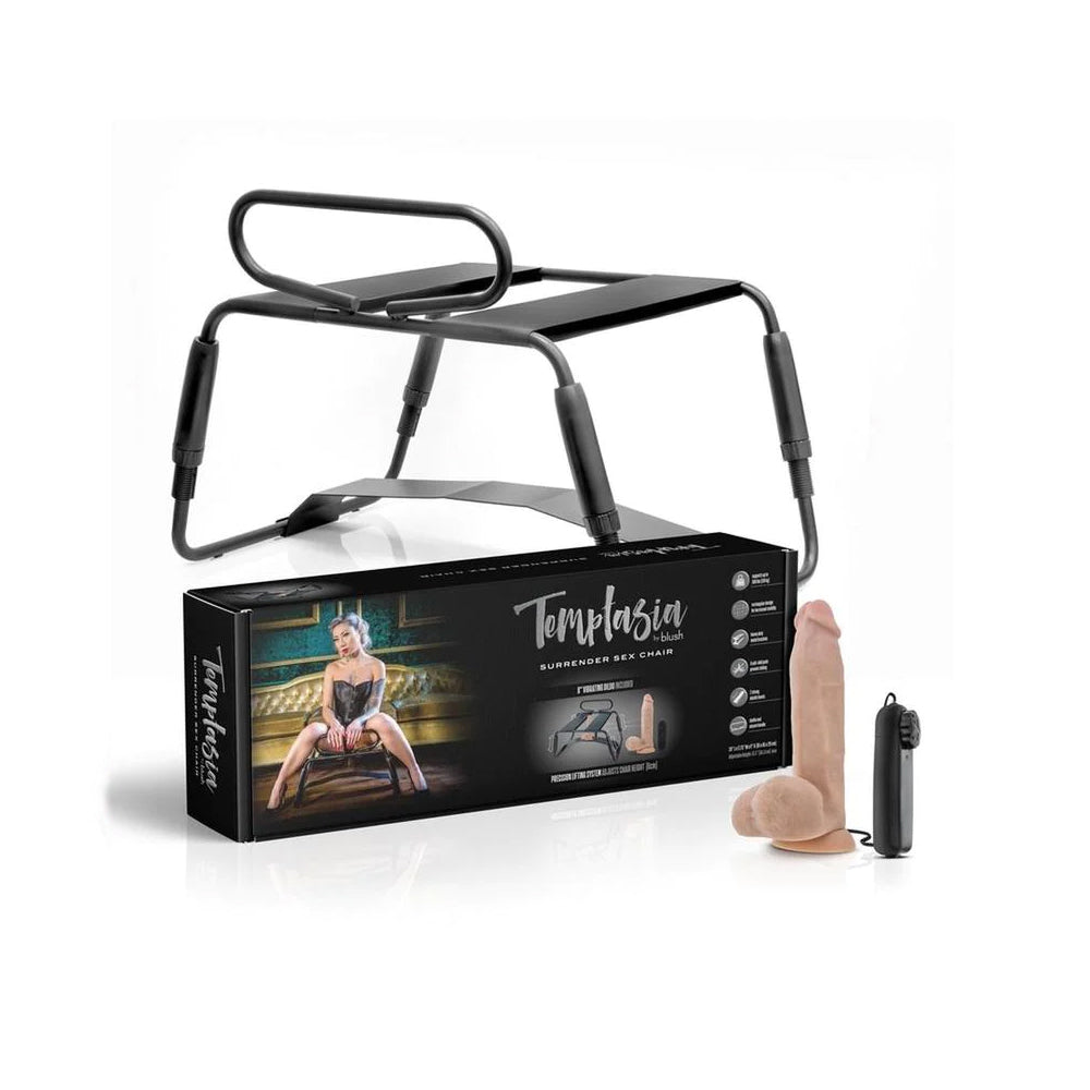 Temptasia Surrender Sex Chair Black | 819835029809 | Available at EroticWarehouse.com