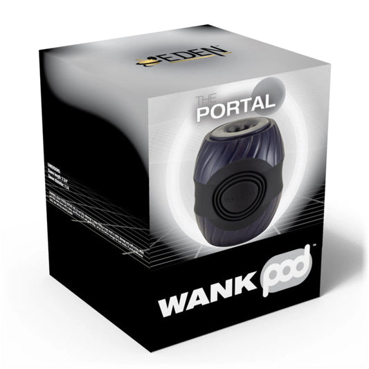 Wank Pod Portal Vibrating Stroker Dark Blue | 824538181105 | Available at EroticWarehouse.com