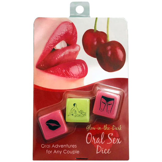 Glow-In-The-Dark Oral Sex Dice | 825156111031 | Available at EroticWarehouse.com