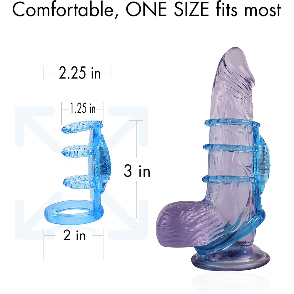 Zinger Vibrating Sleeve Blue | 831868005919 | Available at EroticWarehouse.com