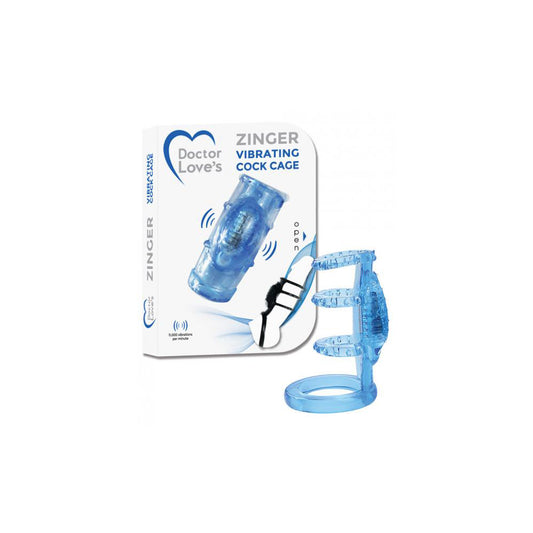 Zinger Vibrating Sleeve Blue | 831868005919 | Available at EroticWarehouse.com