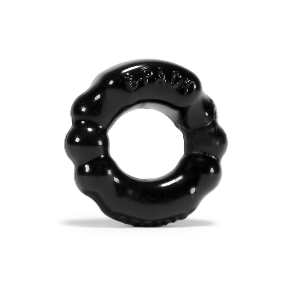 6-Pack Cockring Black | 840215100061 | Available at EroticWarehouse.com