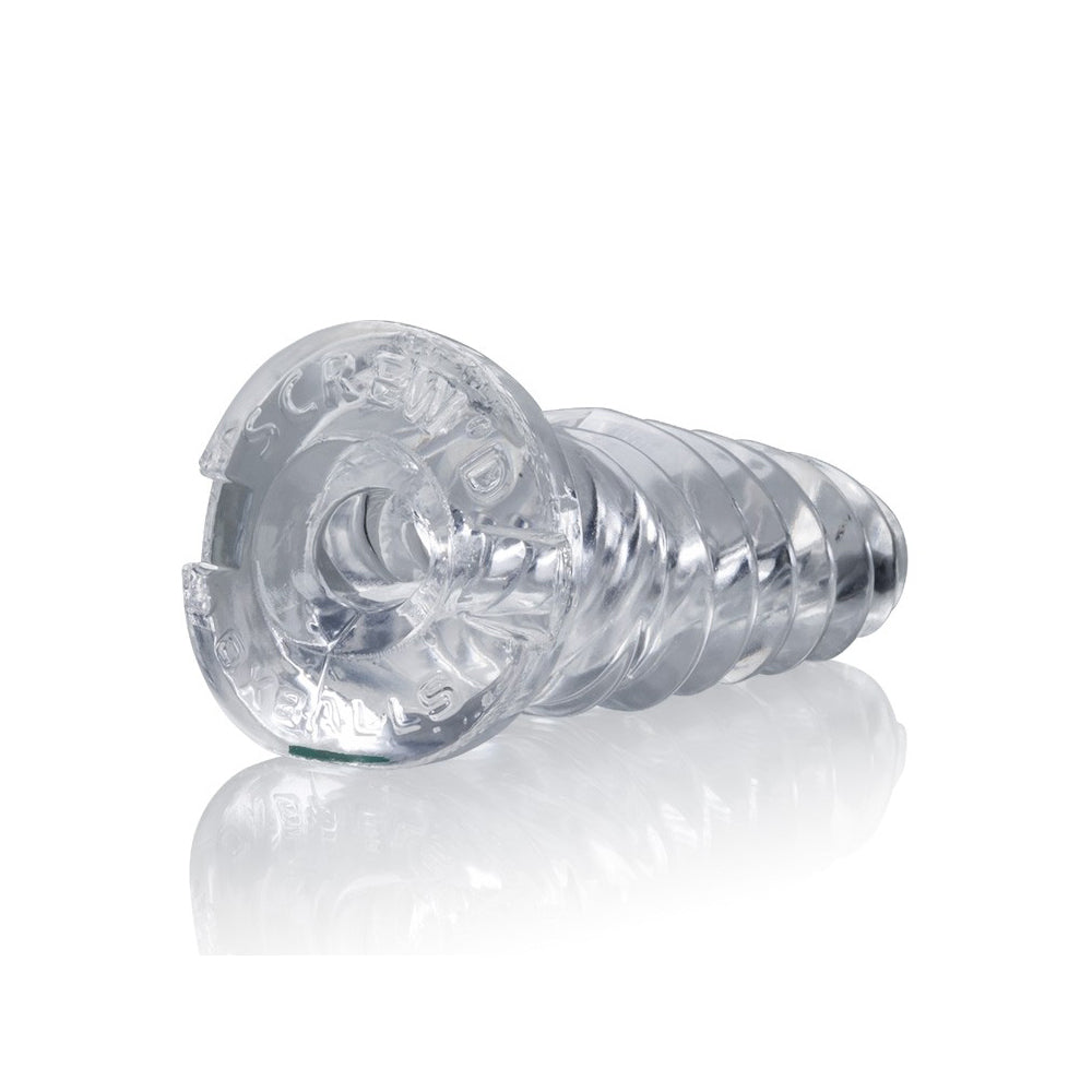 Screw'd Super Squish Corkscrew Jackoff Toy Clear | 840215118875 | Available at EroticWarehouse.com