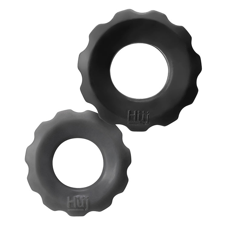 Cog 2-Size C-Rings By Hunkyjunk Tar/Stone | 840215119681 | Available at EroticWarehouse.com