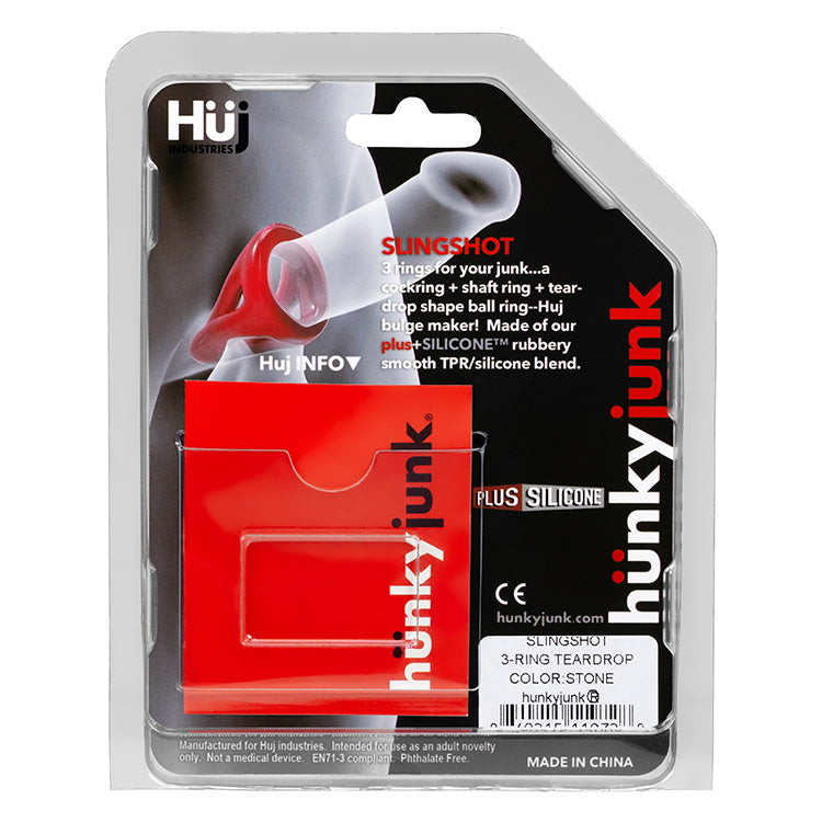 Slingshot 3-Ring Teardrop Sling By Hunkyjunk Tar | 840215119711 | Available at EroticWarehouse.com