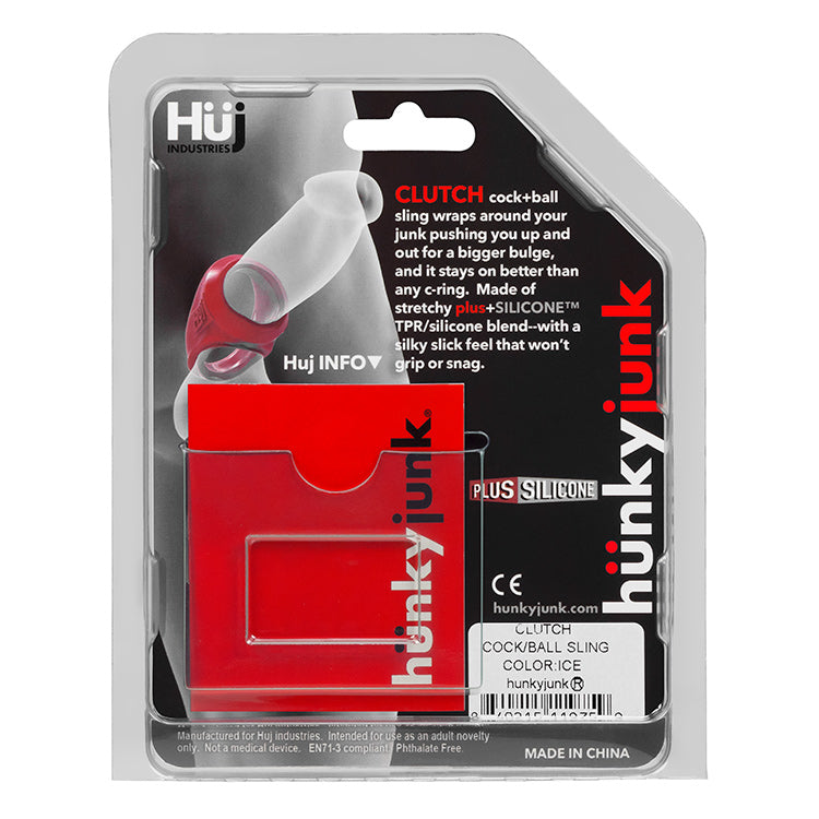 Clutch Cock/Ball Sling By Hunkyjunk Ice | 840215119759 | Available at EroticWarehouse.com