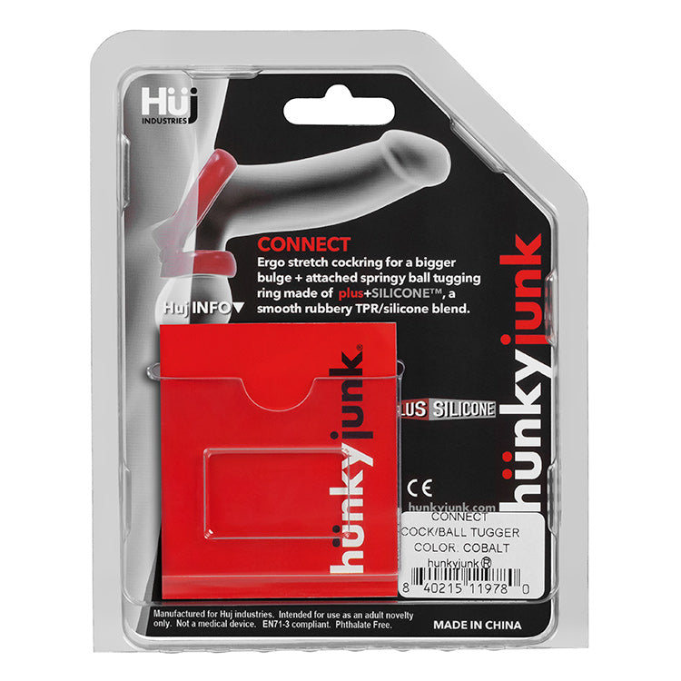 Connect C-Ring/Balltugger By Hunkyjunk Cobalt | 840215119780 | Available at EroticWarehouse.com