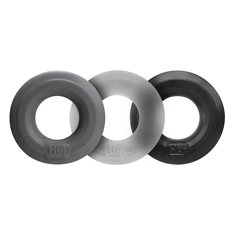 Huj3 C-Ring 3-Pack By Hunkyjunk Tar/Multi | 840215120052 | Available at EroticWarehouse.com