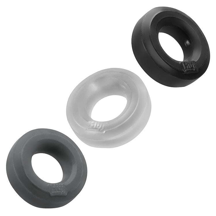 Huj3 C-Ring 3-Pack By Hunkyjunk Tar/Multi | 840215120052 | Available at EroticWarehouse.com