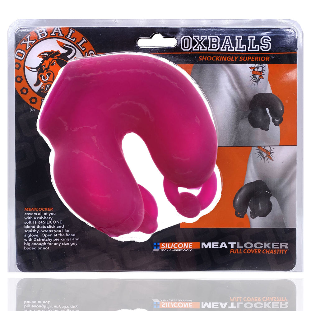 Meatlocker Chastity Hot Pink Ice | 840215120526 | Available at EroticWarehouse.com