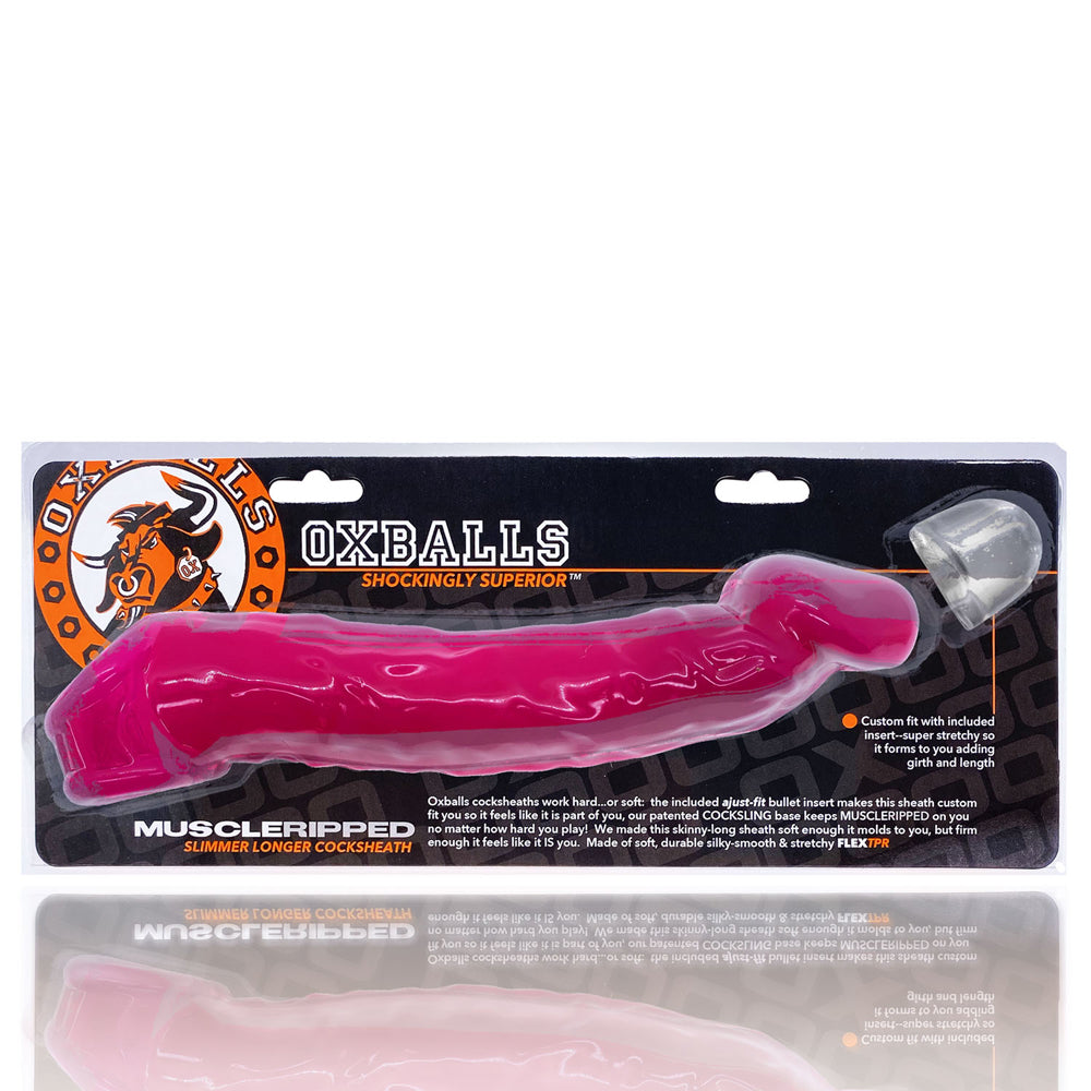 Muscle Ripped Cocksheath Hot Pink | 840215120632 | Available at EroticWarehouse.com