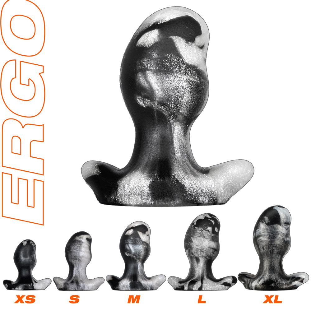 Ergo Buttplug M Platinum Swirl | 840215120694 | Available at EroticWarehouse.com