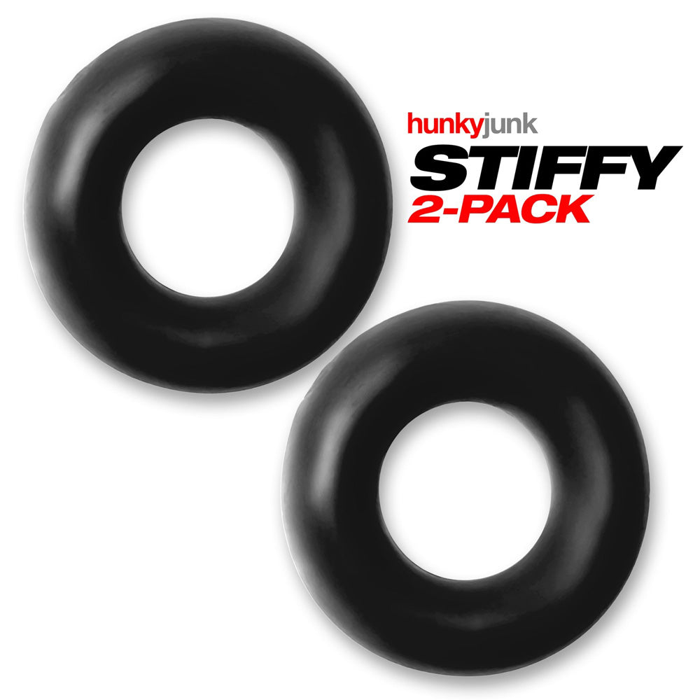 Stiffy 2-Pack Cockrings Tar Ice | 840215121073 | Available at EroticWarehouse.com