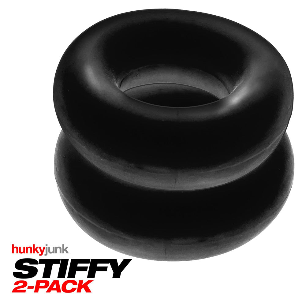 Stiffy 2-Pack Cockrings Tar Ice | 840215121073 | Available at EroticWarehouse.com