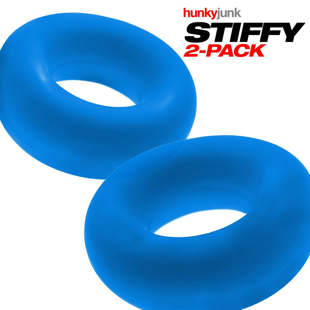 Stiffy 2-Pack Cockrings Teal Ice | 840215121080 | Available at EroticWarehouse.com